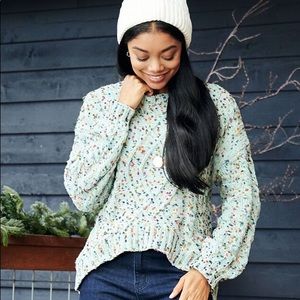 Altar’d State Confetti Sweater in Teal